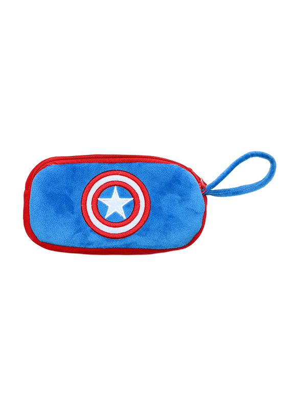 Marvel Captain America Soft Velvet Plush Pencil Case, Travel and Cosmetic Pouch For Boys, Blue/Red
Marvel Captain America Soft Velvet Plush Pencil Case, Travel and Cosmetic Pouch For Boys, Blue/Red