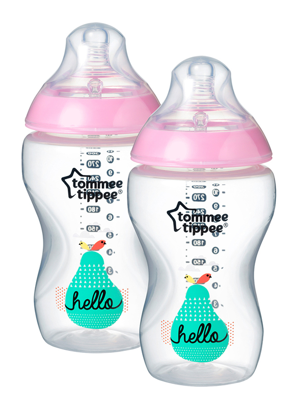 Tommee Tippee Closer to Nature Easi-Vent Decorative Feeding Bottle for Girl, 340ml, 2-Pieces, Pink
Tommee Tippee Closer to Nature Easi-Vent Decorative Feeding Bottle for Girl, 340ml, 2-Pieces, Pink