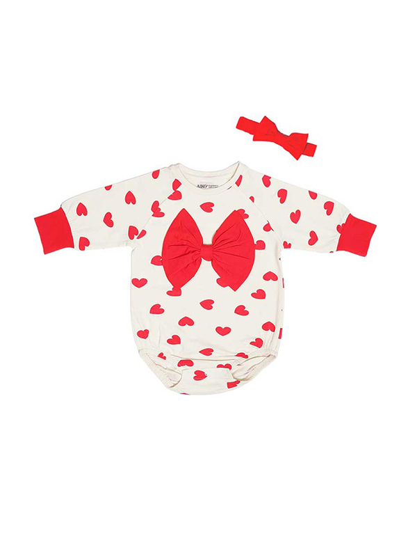 Aiko FL13 Cotton My First Love Infant Cute Heart Design Baby Girls Body Suit with Headband, 3-6 Months, Multicolour
Aiko FL13 Cotton My First Love Infant Cute Heart Design Baby Girls Body Suit with Headband, 3-6 Months, Multicolour