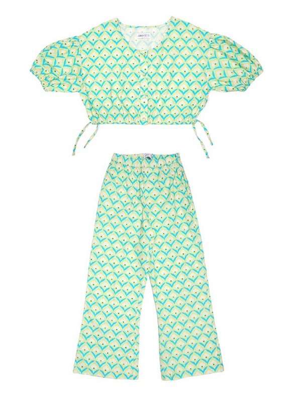 Aiko Resort Wear Rayon Green Coord Top & Pant Set for Girls, 6-7 Years, RW3, Multicolour
Aiko Resort Wear Rayon Green Coord Top & Pant Set for Girls, 6-7 Years, RW3, Multicolour