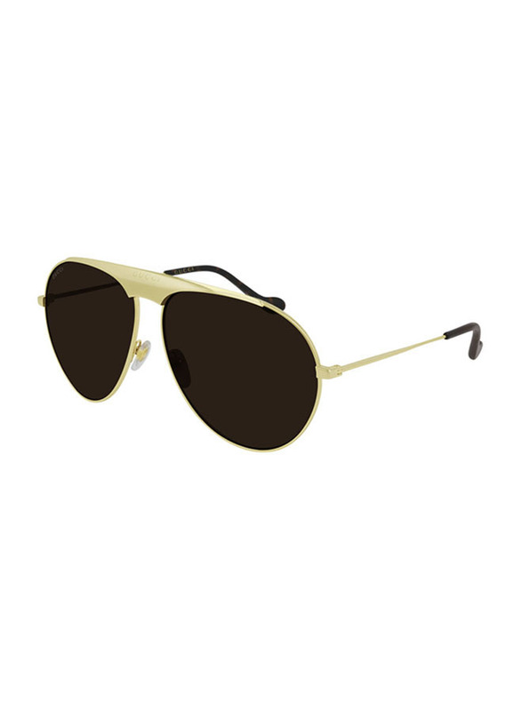 Gucci Full-Rim Pilot Gold Sunglasses for Men, Brown Lens, GG0908S 001 65, 65/13/145
Gucci Full-Rim Pilot Gold Sunglasses for Men, Brown Lens, GG0908S 001 65, 65/13/145