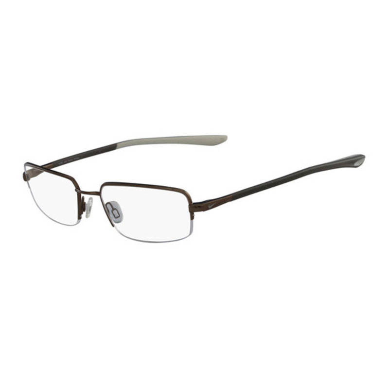 Nike Half-Rim Rectangular Walnut Brown Eyeglasses for Men, Clear Lens, 4287 212, 51/18/140
Nike Half-Rim Rectangular Walnut Brown Eyeglasses for Men, Clear Lens, 4287 212, 51/18/140