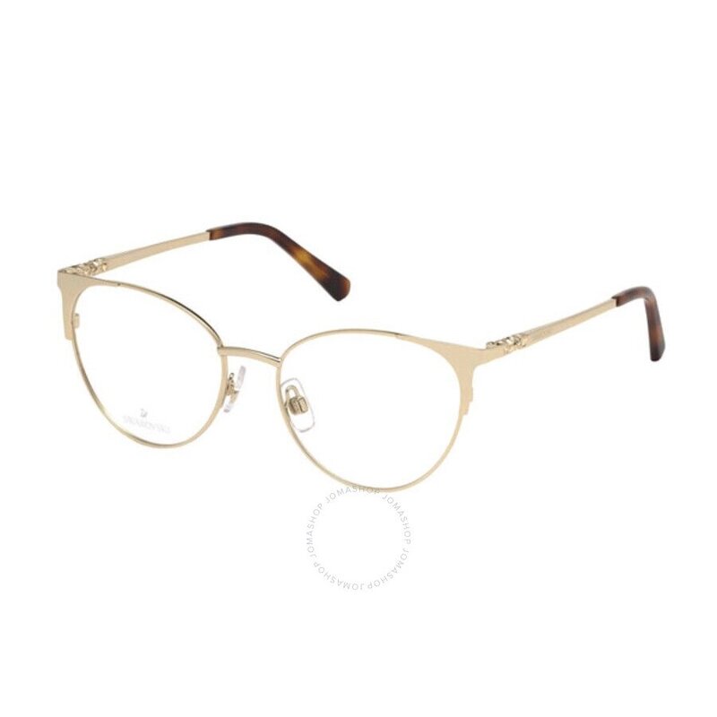 Swarovski Full-Rim Cat Eye Gold Eyeglasses for Women, Clear Lens, SK5286 032, 53/17/140
Swarovski Full-Rim Cat Eye Gold Eyeglasses for Women, Clear Lens, SK5286 032, 53/17/140