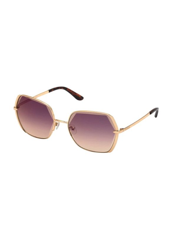 Guess Full Rim Square Gold Sunglasses for Women, Brown Gradient Lens, GU7721 32F, 60/19/140
Guess Full Rim Square Gold Sunglasses for Women, Brown Gradient Lens, GU7721 32F, 60/19/140