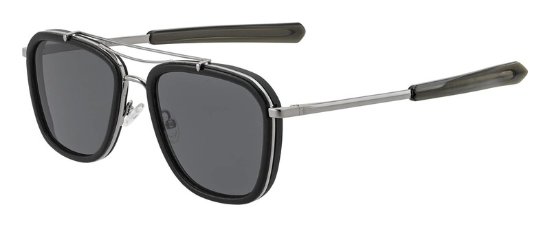 Rag and Bone Full-Rim Square Black/Silver Sunglasses for Men, Black Lens, RNB 9002/S 085K IR, 54/19/140
Rag and Bone Full-Rim Square Black/Silver Sunglasses for Men, Black Lens, RNB 9002/S 085K IR, 54/19/140