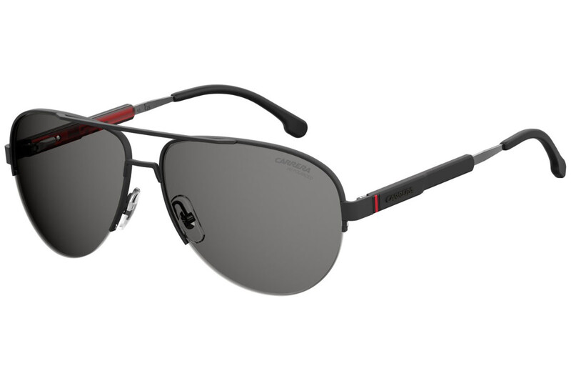 Carrera Polarized Half-Rim Aviator Matte Black Sunglasses for Men, Grey Lens, 8030/S 003 M9, 62/15/140
Carrera Polarized Half-Rim Aviator Matte Black Sunglasses for Men, Grey Lens, 8030/S 003 M9, 62/15/140