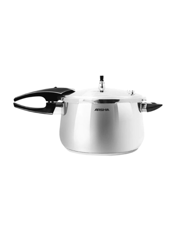 Arshia 22cm Stainless Steel Round Pressure Cooker with Glass Lid and Steamer, PR135-2021, Silver
Arshia 22cm Stainless Steel Round Pressure Cooker with Glass Lid and Steamer, PR135-2021, Silver