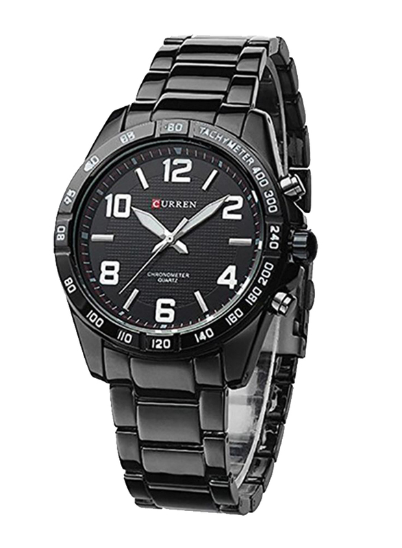 Curren Analog Watch for Men with Stainless Steel Band, Water Resistant, WT-CU-8107-B, Black
Curren Analog Watch for Men with Stainless Steel Band, Water Resistant, WT-CU-8107-B, Black