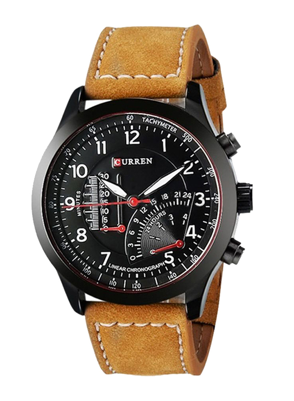Curren Analog Watch for Men with Leather Band, Water Resistant, WT-CU-8152-B2#D19, Brown-Black
Curren Analog Watch for Men with Leather Band, Water Resistant, WT-CU-8152-B2#D19, Brown-Black