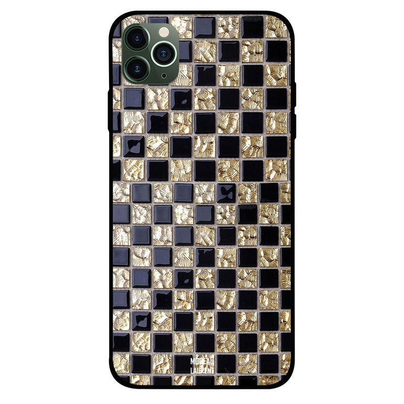 Moreau Laurent Apple iPhone 11 Pro Max Mobile Phone Back Cover, Golden & Black Square Shapes Pattern
Moreau Laurent Apple iPhone 11 Pro Max Mobile Phone Back Cover, Golden & Black Square Shapes Pattern