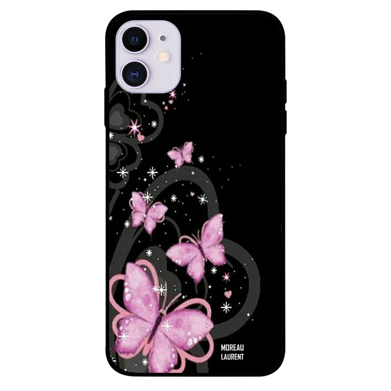 Moreau Laurent Apple iPhone 11 Mobile Phone Back Cover, Pink Butterfly Grey Hearts
Moreau Laurent Apple iPhone 11 Mobile Phone Back Cover, Pink Butterfly Grey Hearts