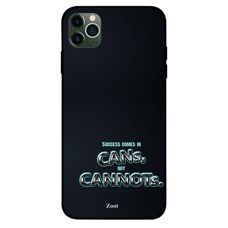 Zoot Apple iPhone 11 Pro Mobile Phone Back Cover, Success Comes In Cans Not Cannots
Zoot Apple iPhone 11 Pro Mobile Phone Back Cover, Success Comes In Cans Not Cannots