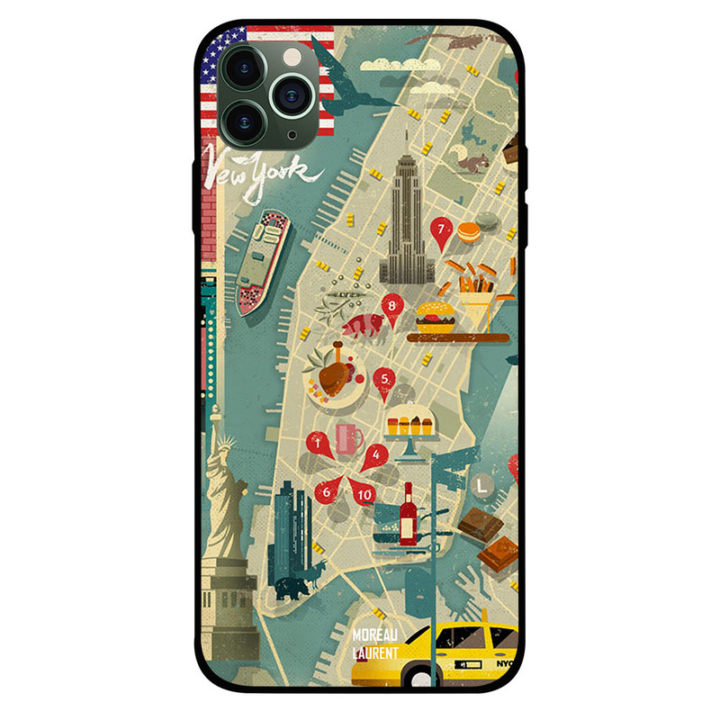 Moreau Laurent Apple iPhone 11 Pro Mobile Phone Back Cover, 24 Hours in New York
Moreau Laurent Apple iPhone 11 Pro Mobile Phone Back Cover, 24 Hours in New York