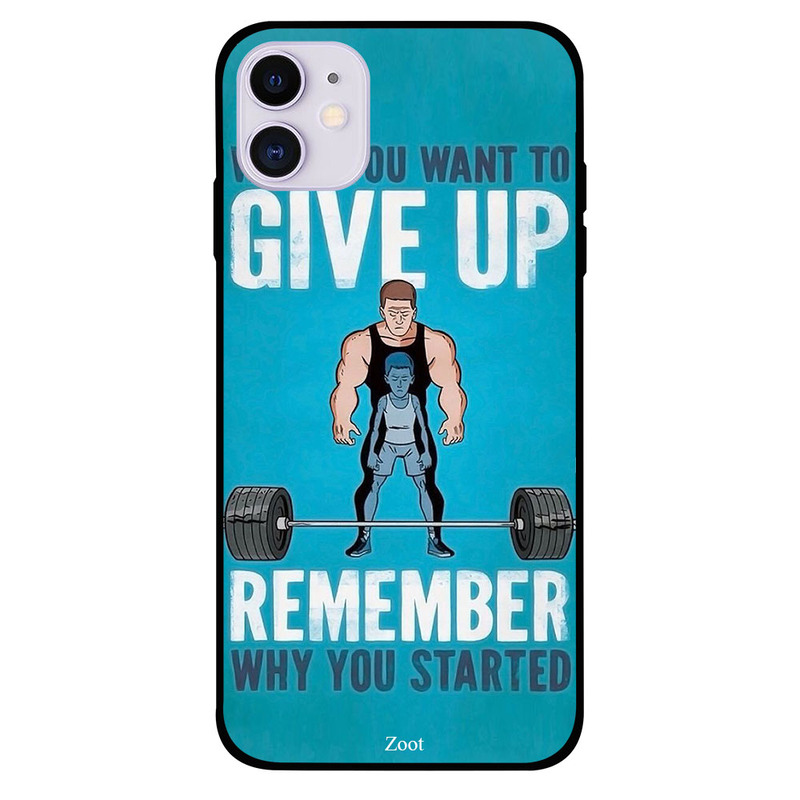 Zoot Apple iPhone 11 Mobile Phone Back Cover, When You Want To Give Up Get Started
Zoot Apple iPhone 11 Mobile Phone Back Cover, When You Want To Give Up Get Started