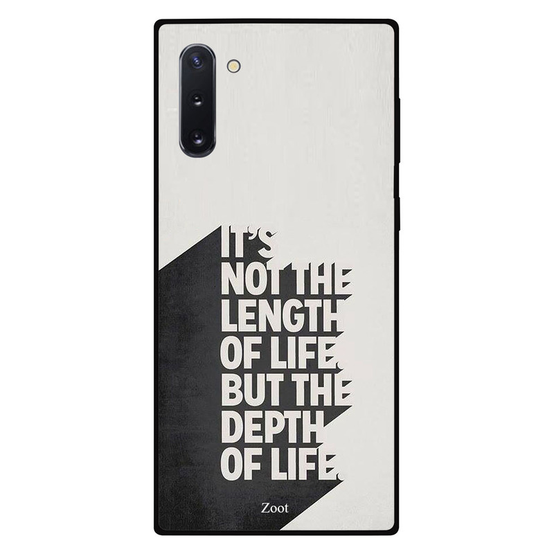 Zoot Samsung Note 10 Mobile Phone Back Cover, It's Not The Length Of Life But The Depth Of Life
Zoot Samsung Note 10 Mobile Phone Back Cover, It's Not The Length Of Life But The Depth Of Life