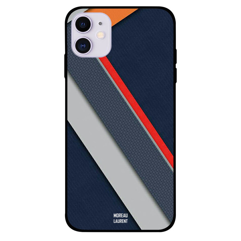 Moreau Laurent Apple iPhone 11 Mobile Phone Back Cover, Grey Red Orange Strips Overly Pattern
Moreau Laurent Apple iPhone 11 Mobile Phone Back Cover, Grey Red Orange Strips Overly Pattern