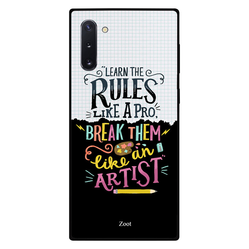 Zoot Samsung Note 10 Mobile Phone Back Cover, Learn The Rules Like A Pro Break Them Like An Artist
Zoot Samsung Note 10 Mobile Phone Back Cover, Learn The Rules Like A Pro Break Them Like An Artist