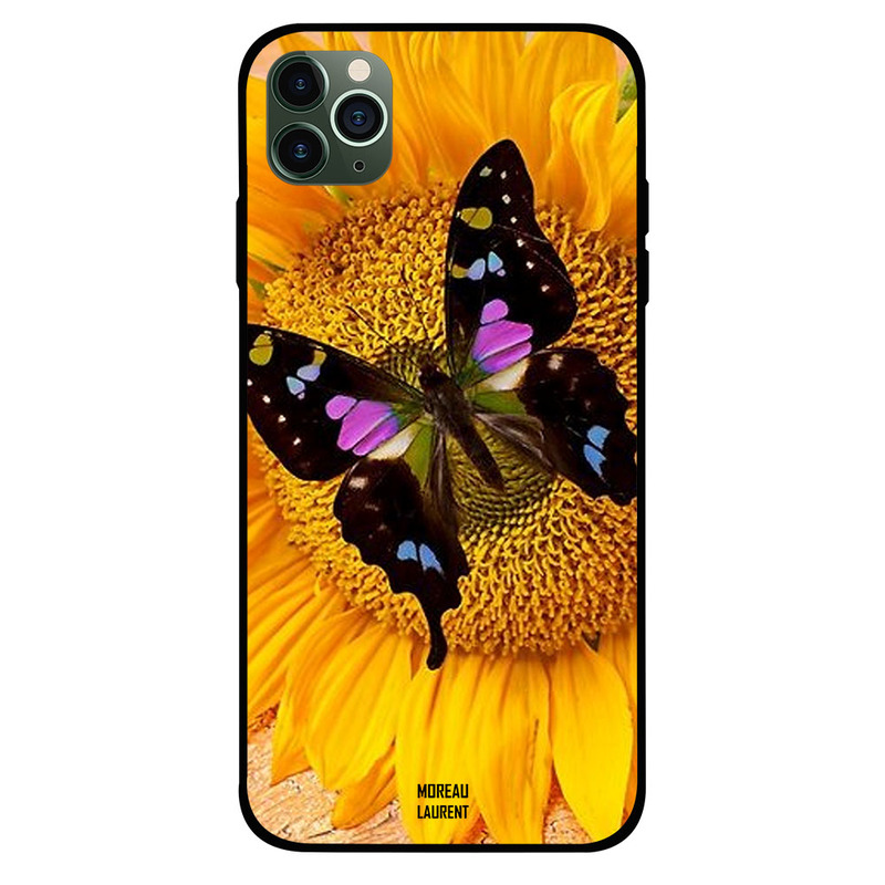 Moreau Laurent Apple iPhone 11 Pro Max Mobile Phone Back Cover, Black Butterfly on Sunflower
Moreau Laurent Apple iPhone 11 Pro Max Mobile Phone Back Cover, Black Butterfly on Sunflower