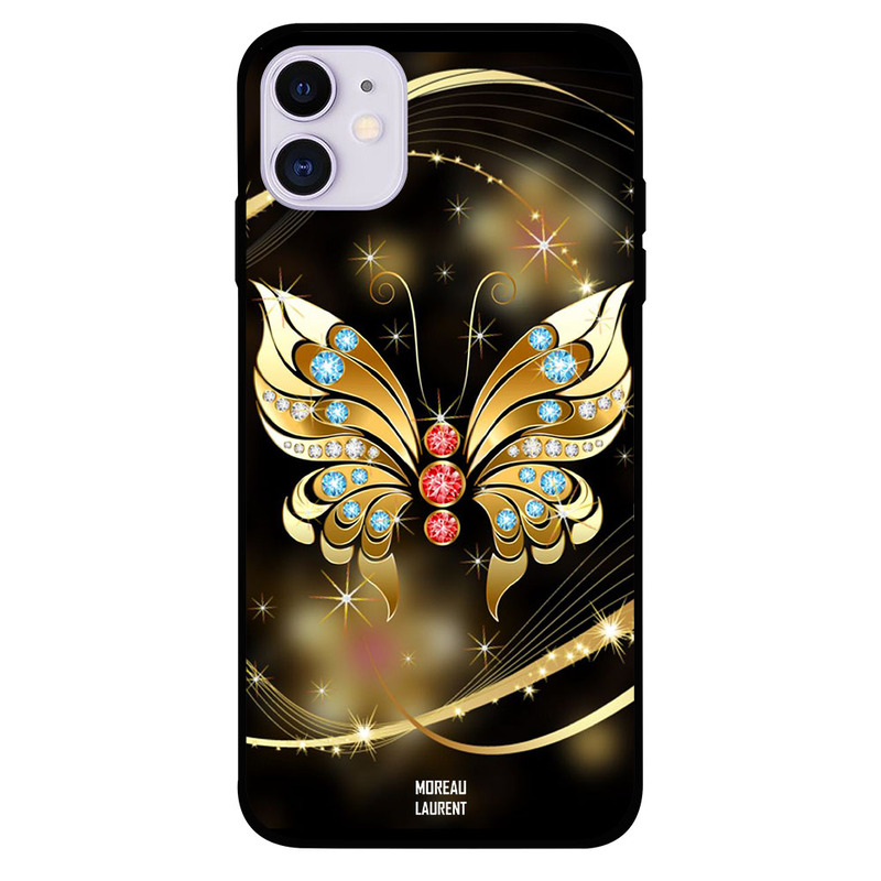Moreau Laurent Apple iPhone 11 Mobile Phone Back Cover, Golden Diamond Butterfly
Moreau Laurent Apple iPhone 11 Mobile Phone Back Cover, Golden Diamond Butterfly