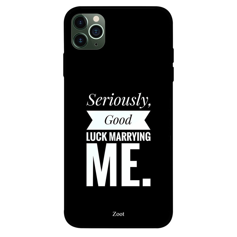 Zoot Apple iPhone 11 Pro Mobile Phone Back Cover, Seriously Good Luck Marrying Me
Zoot Apple iPhone 11 Pro Mobile Phone Back Cover, Seriously Good Luck Marrying Me