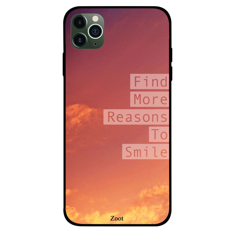 Zoot Apple iPhone 11 Pro Max Mobile Phone Back Cover, Find More Reasons To Smile
Zoot Apple iPhone 11 Pro Max Mobile Phone Back Cover, Find More Reasons To Smile