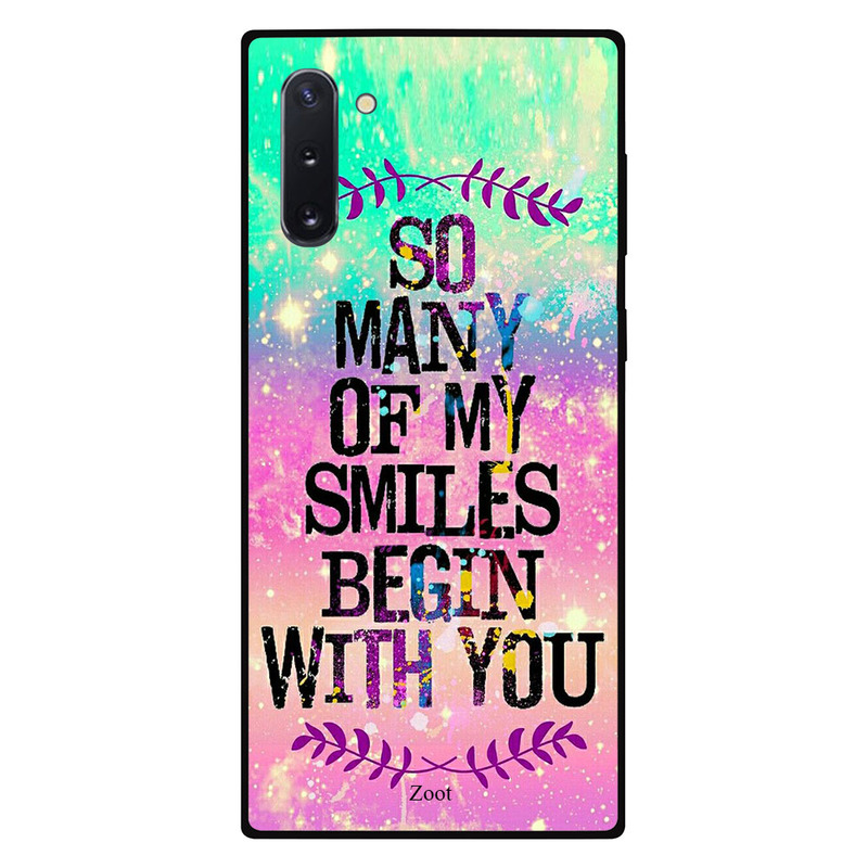 Zoot Samsung Note 10 Mobile Phone Back Cover, So Many of My Smiles Begin With You
Zoot Samsung Note 10 Mobile Phone Back Cover, So Many of My Smiles Begin With You