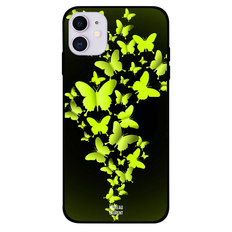 Moreau Laurent Apple iPhone 11 Mobile Phone Back Cover, Green Flying Butterflies
Moreau Laurent Apple iPhone 11 Mobile Phone Back Cover, Green Flying Butterflies