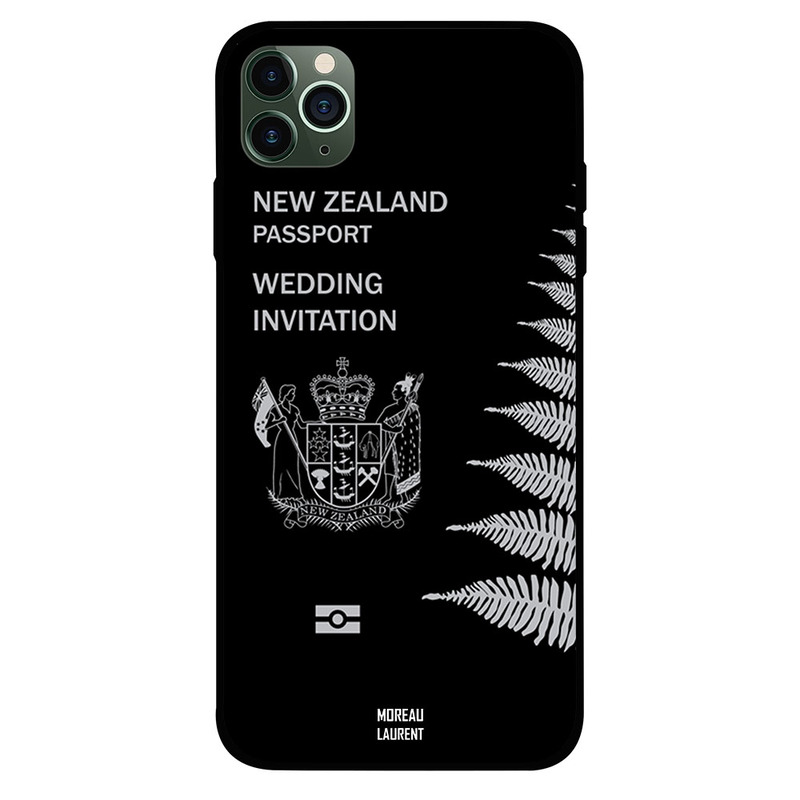 Moreau Laurent Apple iPhone 11 Pro Mobile Phone Back Cover, New Zealand Passport
Moreau Laurent Apple iPhone 11 Pro Mobile Phone Back Cover, New Zealand Passport