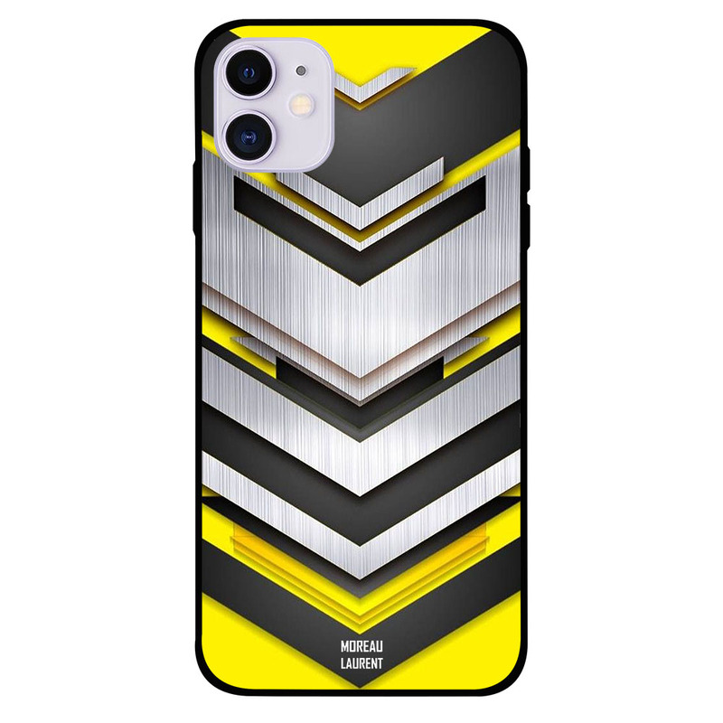 Moreau Laurent Apple iPhone 11 Mobile Phone Back Cover, Yellow Background Moving Steel Pattern
Moreau Laurent Apple iPhone 11 Mobile Phone Back Cover, Yellow Background Moving Steel Pattern