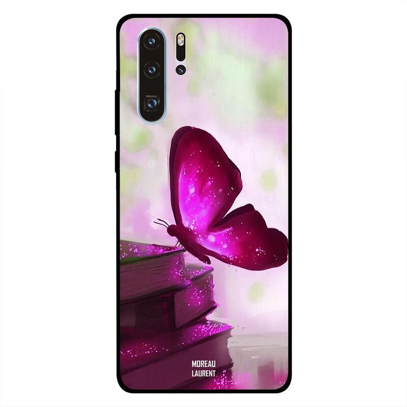 Moreau Laurent Huawei P30 Pro Mobile Phone Back Cover, Dark Pink Butterfly on Books
Moreau Laurent Huawei P30 Pro Mobile Phone Back Cover, Dark Pink Butterfly on Books