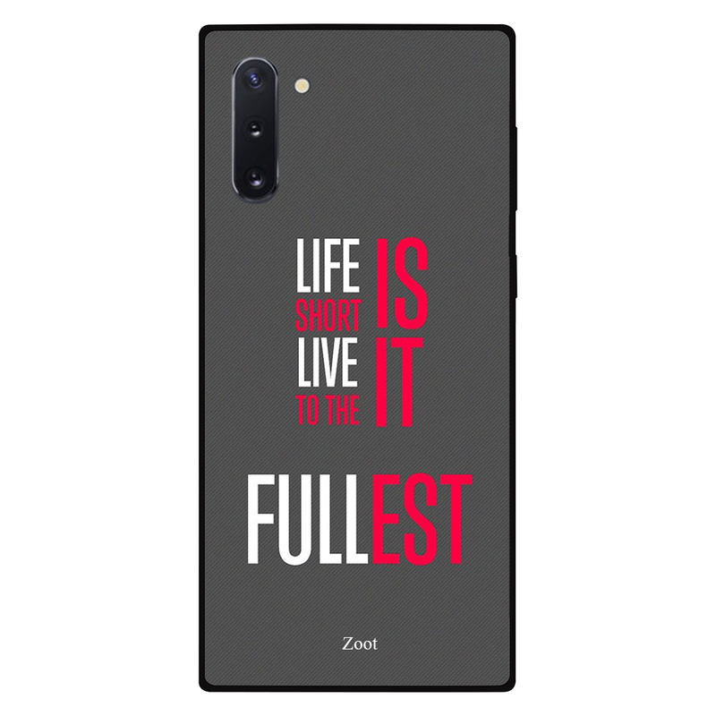 Zoot Samsung Note 10 Mobile Phone Back Cover, Life Is Short Live It To The Fullest
Zoot Samsung Note 10 Mobile Phone Back Cover, Life Is Short Live It To The Fullest