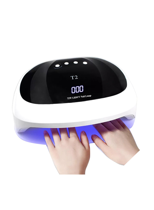 Pilot Club Smart Nail Lamp 72W Model T2 for Gel Polish Curing, Black/White
Pilot Club Smart Nail Lamp 72W Model T2 for Gel Polish Curing, Black/White