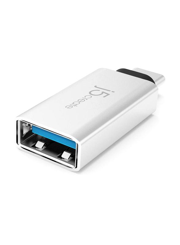 j5create USB Type A 3.1 Adapter, USB Type-C Male to USB Type A for Type-C Supported Devices, JUCX15X2, Silver
j5create USB Type A 3.1 Adapter, USB Type-C Male to USB Type A for Type-C Supported Devices, JUCX15X2, Silver