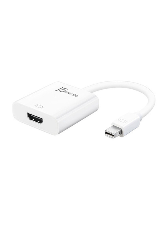 J5create HDMI Adapter, Mini Display Port Male to HDMI for Apple/iMac/MacBook, White
J5create HDMI Adapter, Mini Display Port Male to HDMI for Apple/iMac/MacBook, White