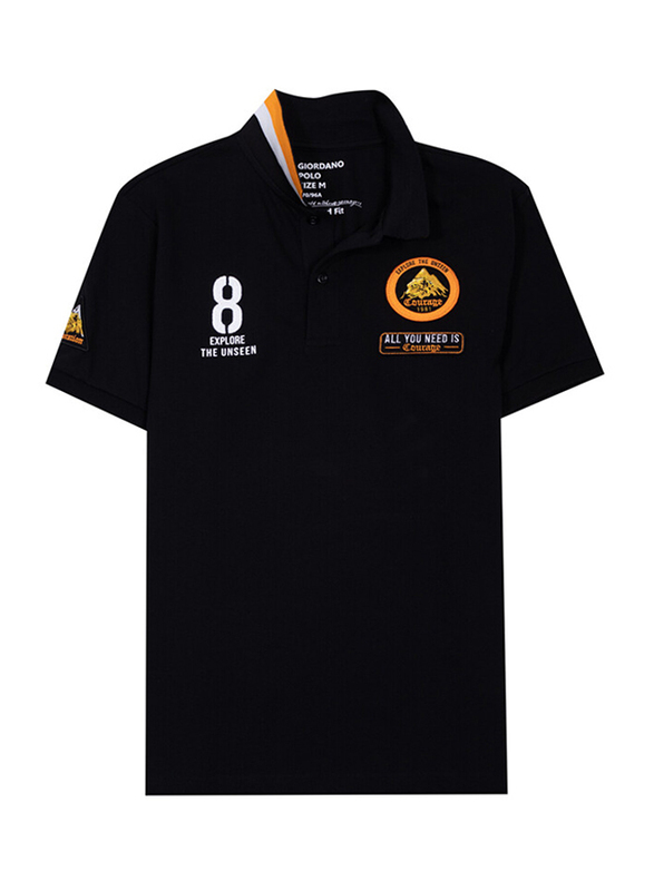 Giordano Embroidery Details Short Sleeve Polo Shirt for Men, Small, Signature Black
Giordano Embroidery Details Short Sleeve Polo Shirt for Men, Small, Signature Black