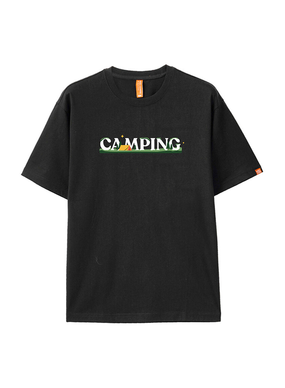 Giordano Camping Letter Print Short Sleeve T-Shirt for Men, Extra Large, Signature Black
Giordano Camping Letter Print Short Sleeve T-Shirt for Men, Extra Large, Signature Black