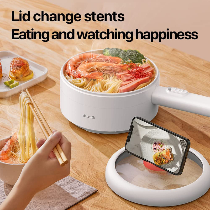 Deerma 1.2 Ltr Portable Multi-function Electric Hot Pot Small Electric Cooker, 800W, DG15, White
Deerma 1.2 Ltr Portable Multi-function Electric Hot Pot Small Electric Cooker, 800W, DG15, White