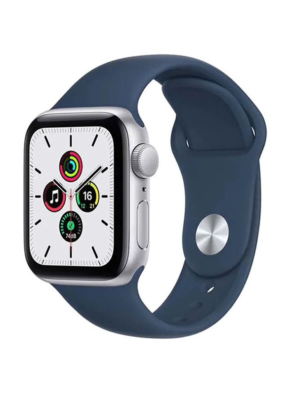 Apple Watch SE- 40mm Smartwatch, GPS, Silver Aluminium Case with Abyss Blue Sport Band
Apple Watch SE- 40mm Smartwatch, GPS, Silver Aluminium Case with Abyss Blue Sport Band