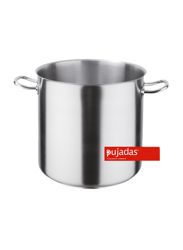 Pujadas 28cm Stainless Steel Stock Pot Without Lid, 16.5 Ltr, 28 x 28cm, Silver
Pujadas 28cm Stainless Steel Stock Pot Without Lid, 16.5 Ltr, 28 x 28cm, Silver