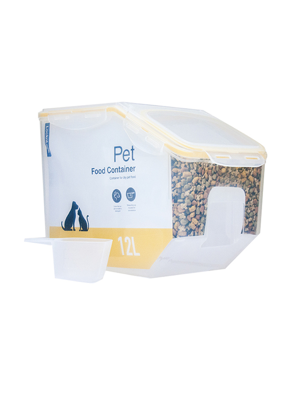 LocknLock Pet Large Dry Pet Food Container with Measuring Cup, 12L, Yellow/Clear
LocknLock Pet Large Dry Pet Food Container with Measuring Cup, 12L, Yellow/Clear