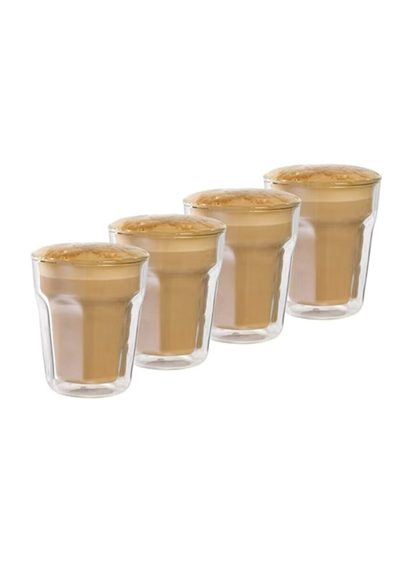 1Chase 4-Piece Barista Facet Double Wall Borosilicate Thermal Latte Glass Tumblers, 236ml, Clear
1Chase 4-Piece Barista Facet Double Wall Borosilicate Thermal Latte Glass Tumblers, 236ml, Clear