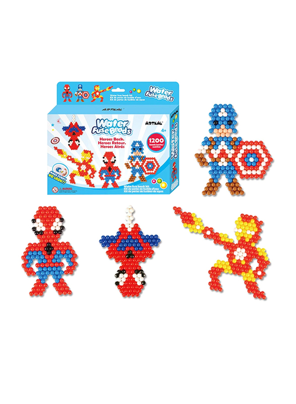 Artkal Educational Heroes Toy Water Spray Fuse Beads and Accessories, 1200 Pieces, Ages 4+
Artkal Educational Heroes Toy Water Spray Fuse Beads and Accessories, 1200 Pieces, Ages 4+