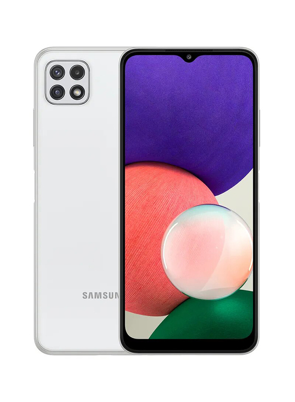 Samsung Galaxy A22 64GB White, 4GB RAM, 5G, Dual Sim Smartphone, Middle East Version
Samsung Galaxy A22 64GB White, 4GB RAM, 5G, Dual Sim Smartphone, Middle East Version