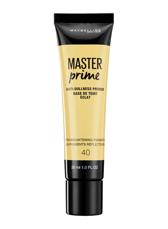 Maybelline New York Master Prime Anti-Dullness Perfecting Primer, 30ml, 40, Beige
Maybelline New York Master Prime Anti-Dullness Perfecting Primer, 30ml, 40, Beige