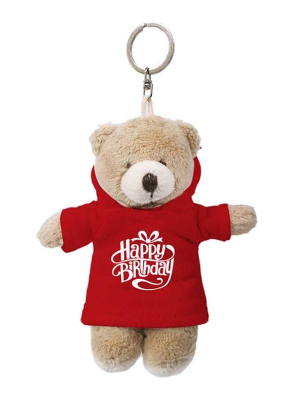 Caravaan Teddy with Happy Birthday Printed Hoodie and Key Ring Attachment, 12cm, Red/Cream, Ages 3+
Caravaan Teddy with Happy Birthday Printed Hoodie and Key Ring Attachment, 12cm, Red/Cream, Ages 3+