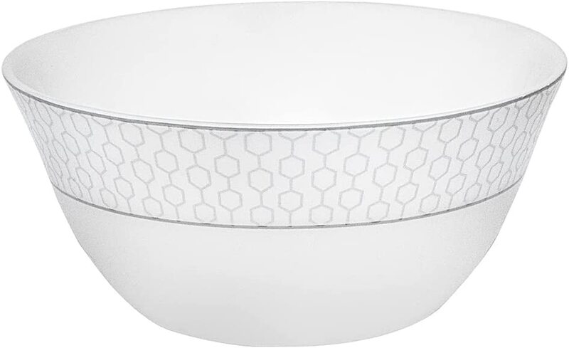 Royalford 4-inch Opal Ware Round Velvett Collection Stella Salad Bowl, RF11755, White
Royalford 4-inch Opal Ware Round Velvett Collection Stella Salad Bowl, RF11755, White