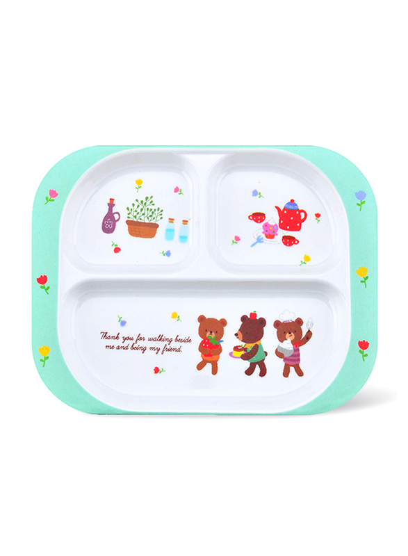Royalford 25.6cm 3-Section Melamine Ware Rectangular Baby Plate, 25.6 x 18.8 x 2cm, RF7247, White/Green
Royalford 25.6cm 3-Section Melamine Ware Rectangular Baby Plate, 25.6 x 18.8 x 2cm, RF7247, White/Green