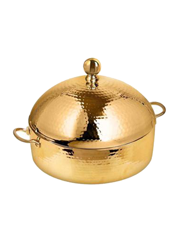 Royalford 4L Monarch Dome Stainless Steel Hot Pot with Lid and Handle, RF9722, Gold
Royalford 4L Monarch Dome Stainless Steel Hot Pot with Lid and Handle, RF9722, Gold