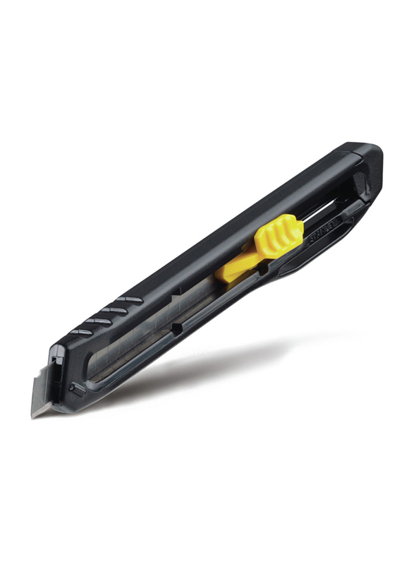 Stanley 9mm Plastic Side Lock Snap Off Knife, STHT10322-800, Yellow/Black/Silver
Stanley 9mm Plastic Side Lock Snap Off Knife, STHT10322-800, Yellow/Black/Silver