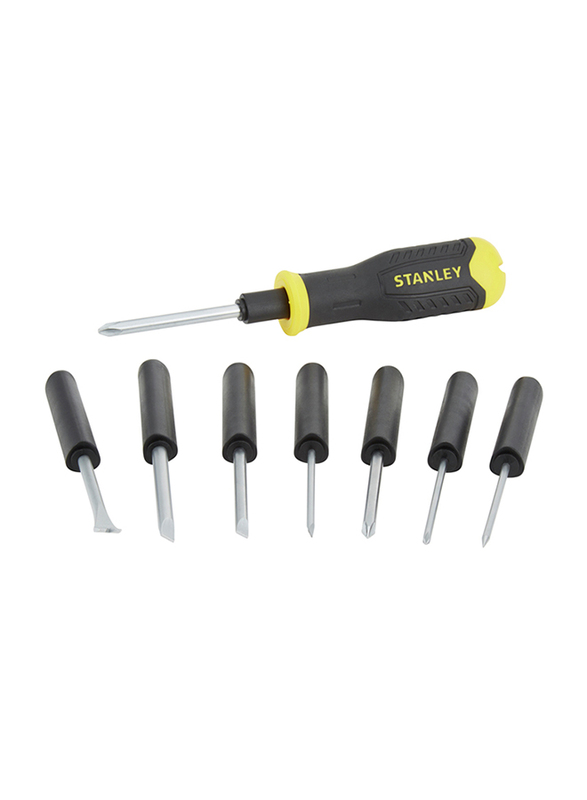 Stanley 8-Piece Multi-Functional Interchangeable Bar Screwdriver Set, 0-62-511, Black/Yellow
Stanley 8-Piece Multi-Functional Interchangeable Bar Screwdriver Set, 0-62-511, Black/Yellow